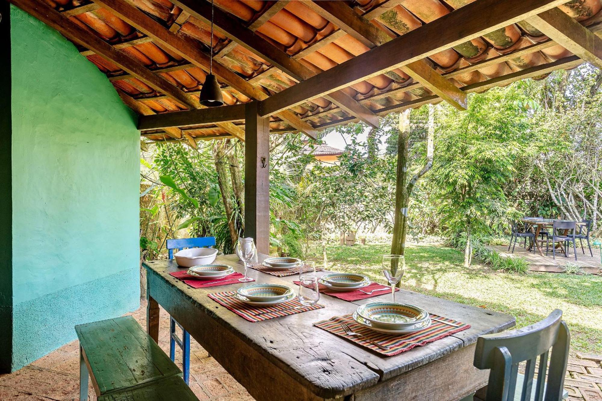 Casa Dos Passaros Na Areia A 20M Da Praia Da Baleia Com 3 Suites E 1 Dorm, Com Ar Condicionado, Wifi, Smart Tv, Cozinha Completa E Churrasqueira Sao Sebastiao  Bagian luar foto