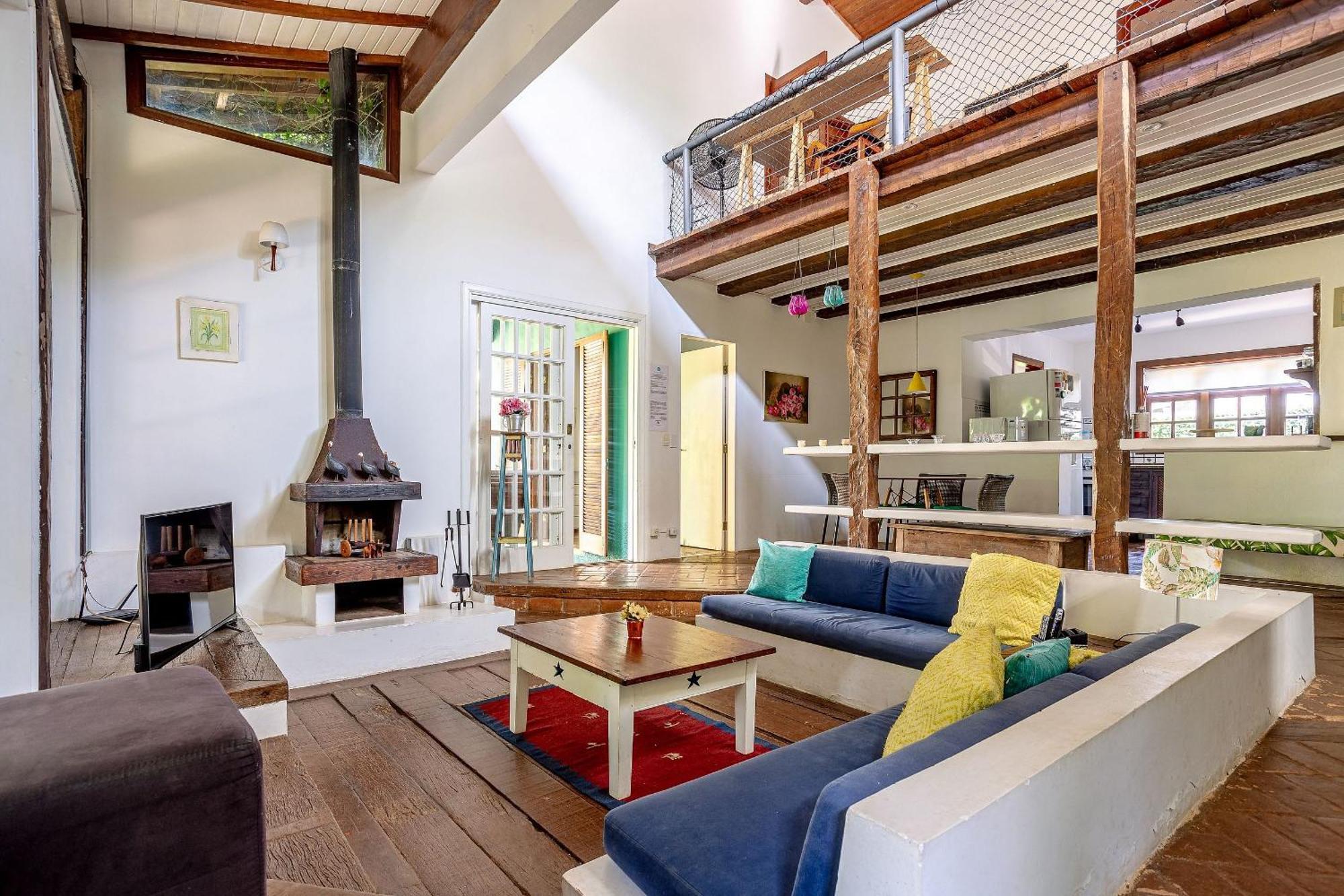 Casa Dos Passaros Na Areia A 20M Da Praia Da Baleia Com 3 Suites E 1 Dorm, Com Ar Condicionado, Wifi, Smart Tv, Cozinha Completa E Churrasqueira Sao Sebastiao  Bagian luar foto