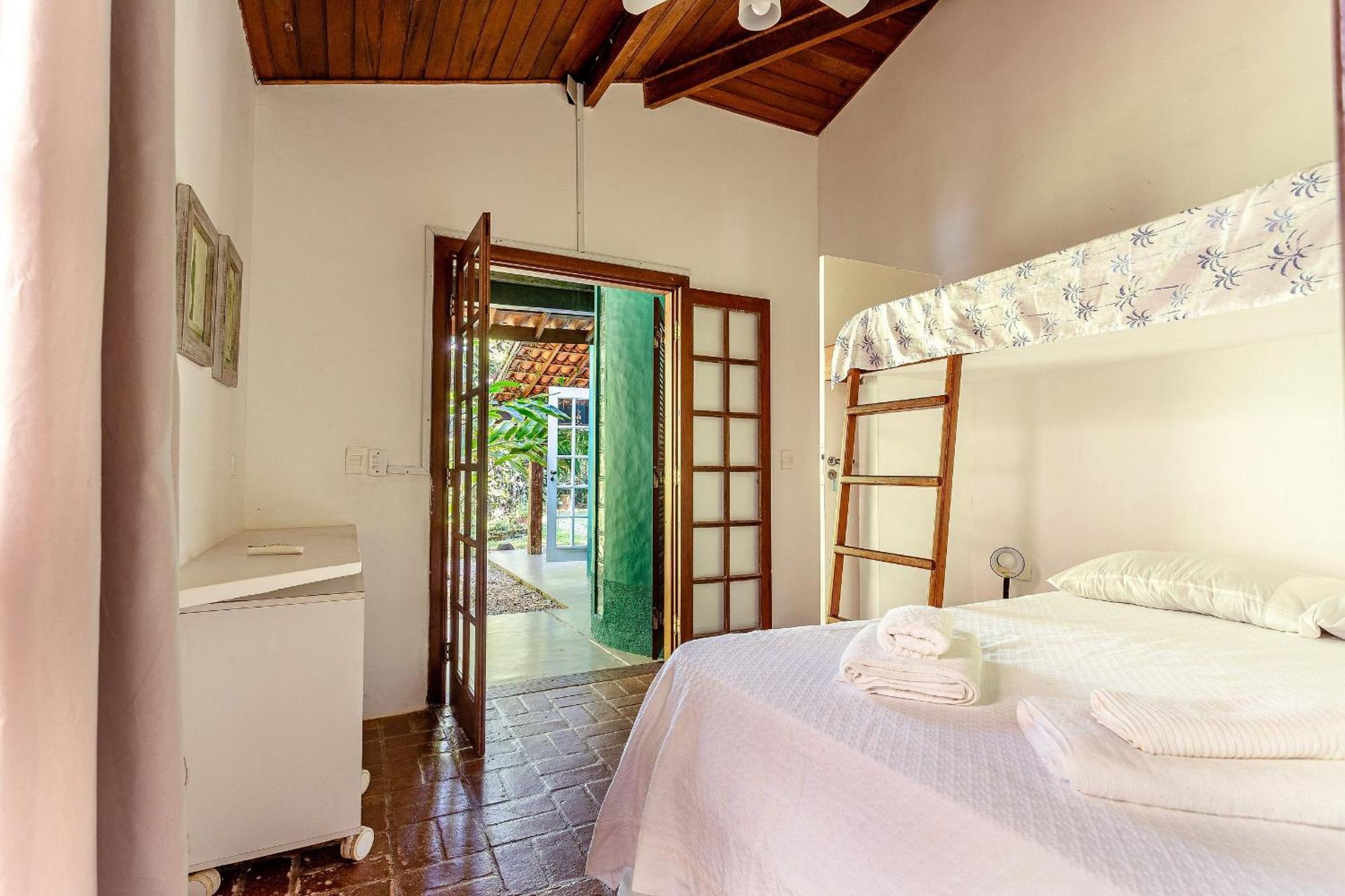 Casa Dos Passaros Na Areia A 20M Da Praia Da Baleia Com 3 Suites E 1 Dorm, Com Ar Condicionado, Wifi, Smart Tv, Cozinha Completa E Churrasqueira Sao Sebastiao  Bagian luar foto